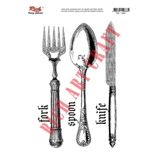 Easy transfer Vintage Rich, 23x33cm 1304