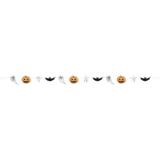 Γιρλάντα με Νυχτερίδες και Φαντάσματα Bats & Boos Halloween / 2.16 μ