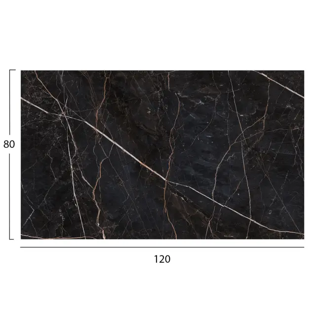 ΕΠΙΦΑΝΕΙΑ ΤΡΑΠΕΖΙΟΥ HPL ΟΡΘΟΓΩΝΙΑ FB95840.34 BLACK MARBLE 120x80εκ. 2