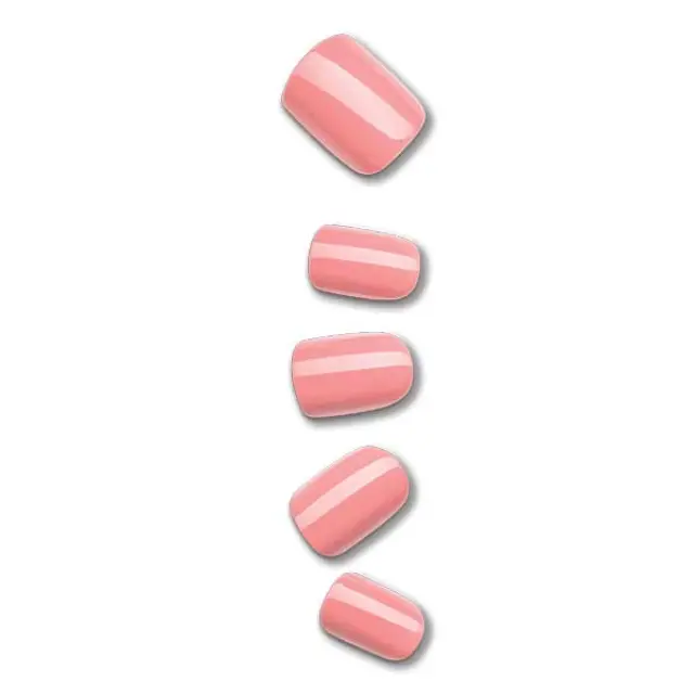 KISS Impress Color Press-On Manicure Pretty Pink Nail Kit 30τμχ