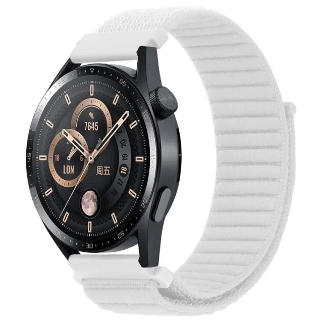 Nylon Λουράκι για Smartwatch 22mm-White OEM