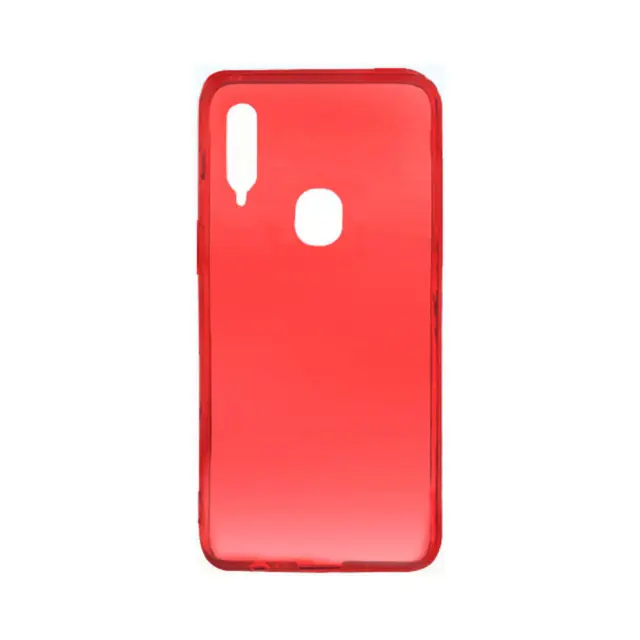 Θήκη TPU TT Silicone Για Huawei Y6p Κόκκινη Διάφανη
