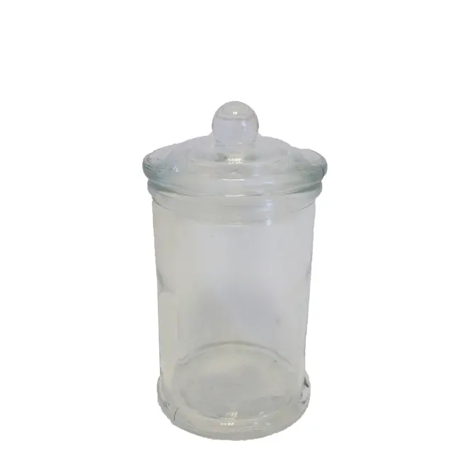 Bάζο Με Αεροστεγές Καπάκι Γυάλινο 370ml 8x12cm