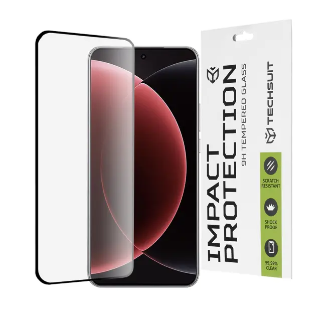 Techsuit - Full Cover Glass Curved Screen - Xiaomi 15 Ultra - Black