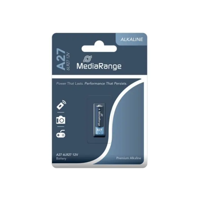 MediaRange Premium Alkaline Battery A27|6LR27|12V (MRBAT115)