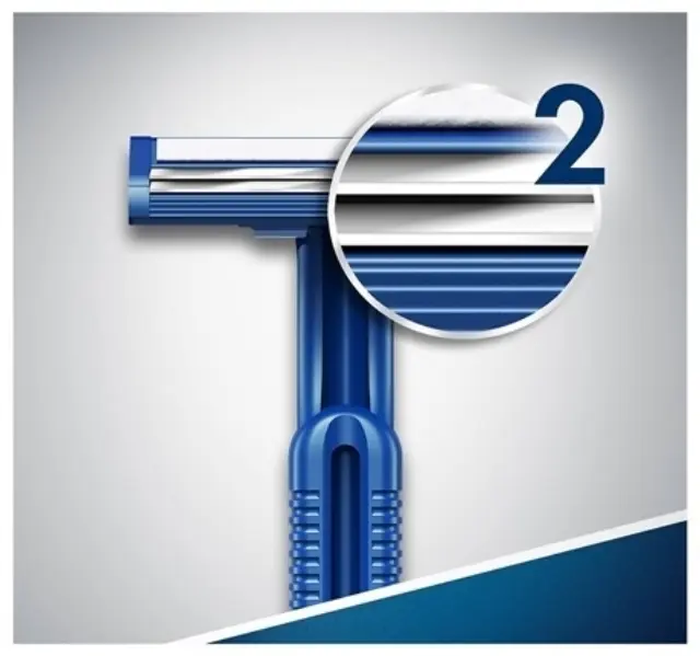 Gillette Blue ΙΙ Plus Slalom Sensitive Skin, Ξυραφάκια μιας Χρήσης, 5τμχ 3