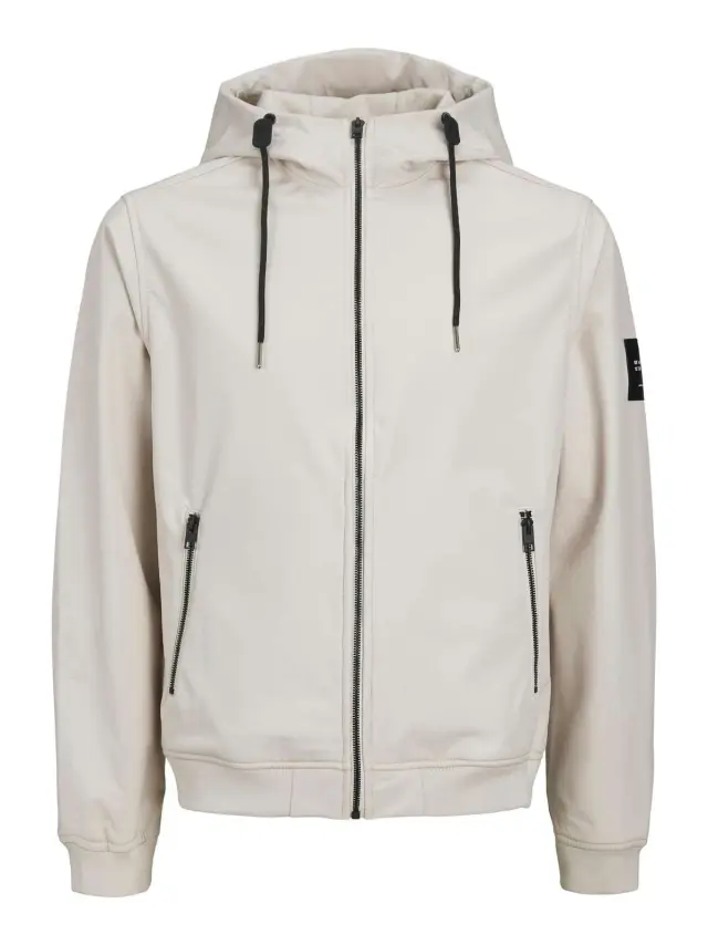 JJEBASIC SOFTSHELL HOOD NOOS Moonbeam