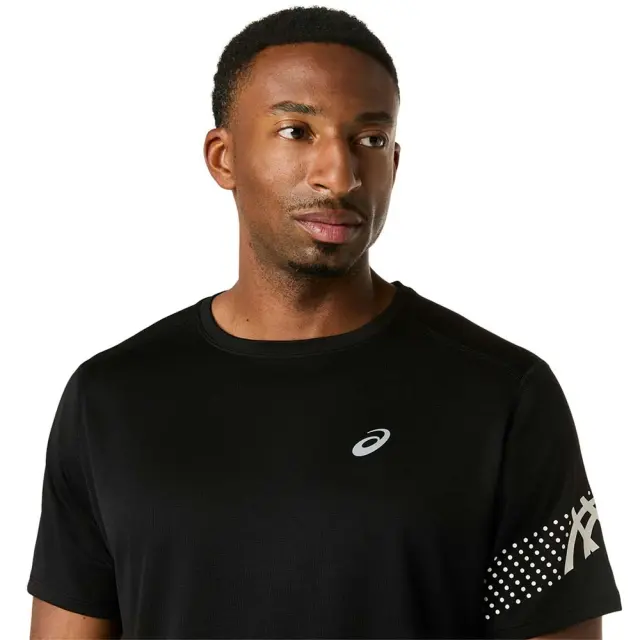 Asics Men's Icon Shortsleeve Top Μαύρο 2011D458-001 (Asics) - Large 3