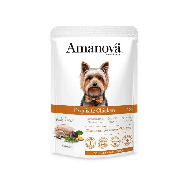 Amanova Low Grain Adult Dog Exquisite Chicken Φακελάκι 100gr Μονόχρωμο