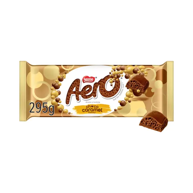 Nestle Aero Chocolate Caramel Sharing Bar 295gr (ΠΡΟΣΟΧΗ! Λιώνει!)