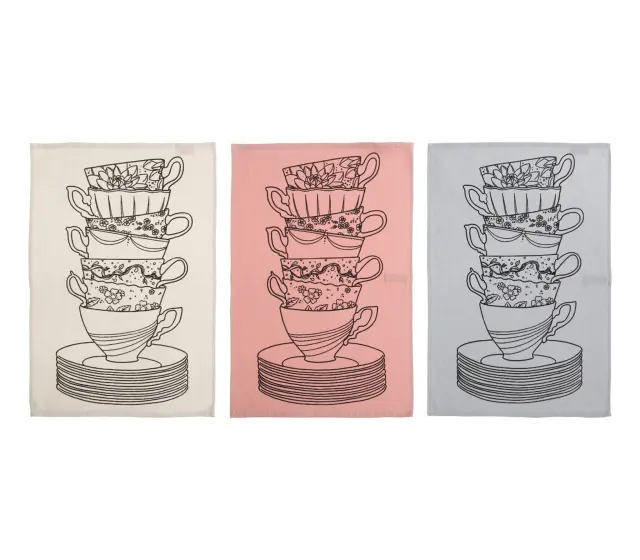 ΠΟΤΗΡΟΠΑΝΟ MY CUP OF TEA 40Χ60 NEF-NEF HOMEWARE ECRU 3