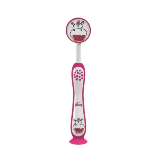 Chicco Toothbrush Παιδική Οδοντόβουρτσα Ροζ Hippo 3-6y 1τμχ
