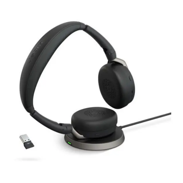 Jabra Evolve2 65 Flex MS Stereo VOIP Headset USB-A Wireless Charging (26699-999-989) 2