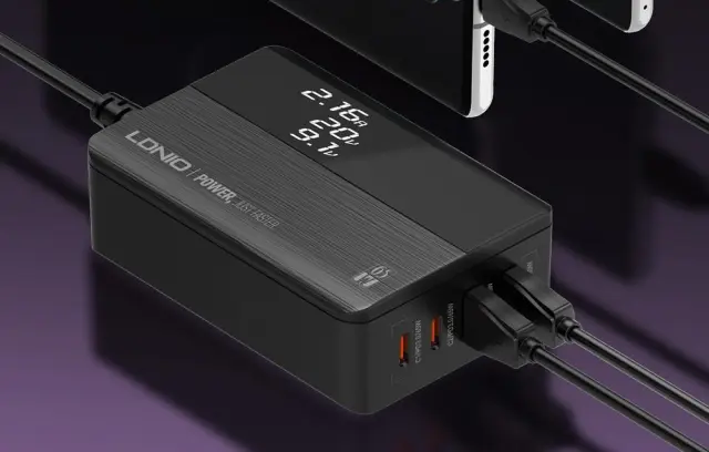 QualityShop QualityShop 34 4.9 34 Ldnio Βάση Φόρτισης με 2 Θύρες USB-A και 2 Θύρες USB-C 65W Power Delivery σε Μαύρο χρώμα (A4808Q) 3
