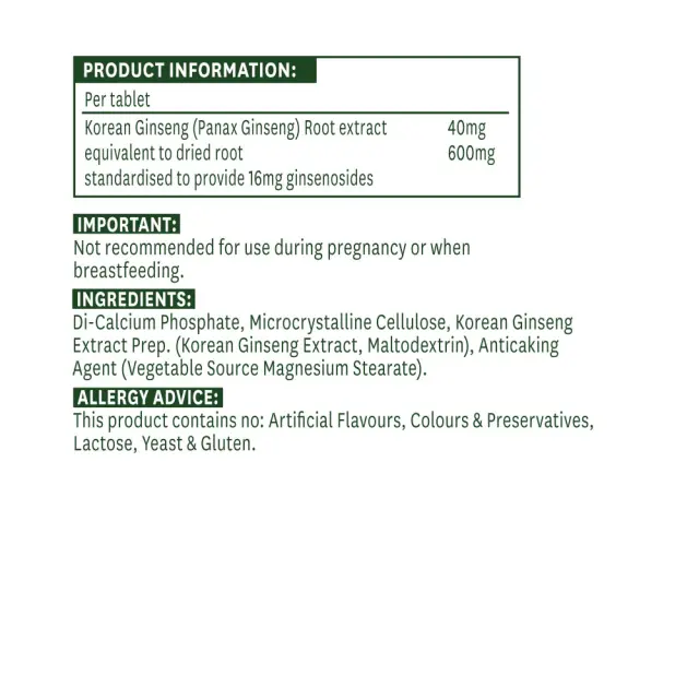 Natures Aid Korean Ginseng 2