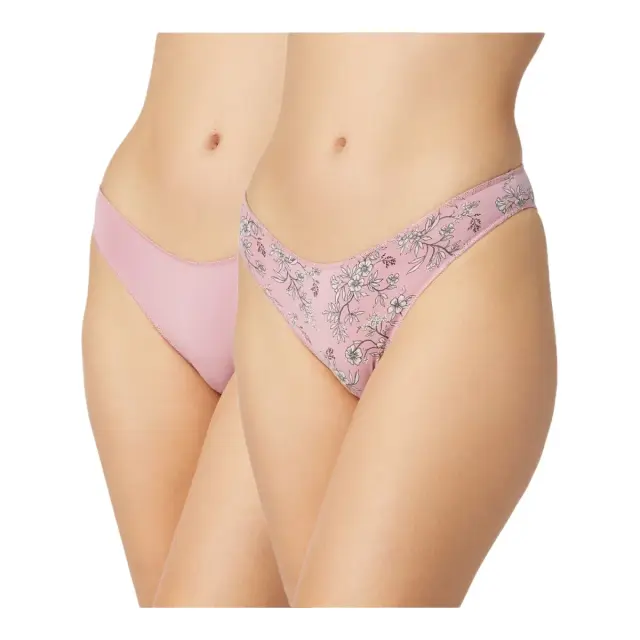Minerva Γυναικείο Slip Rio Modal Fimelle - Διπλό Πακέτο, Χρώμα Pink Floral
