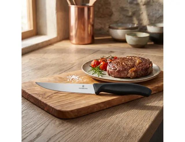 Μαχαίρι Μπριζόλας Victorinox Swiss Classic με μήκος λεπίδας 12cm - Black6.7903