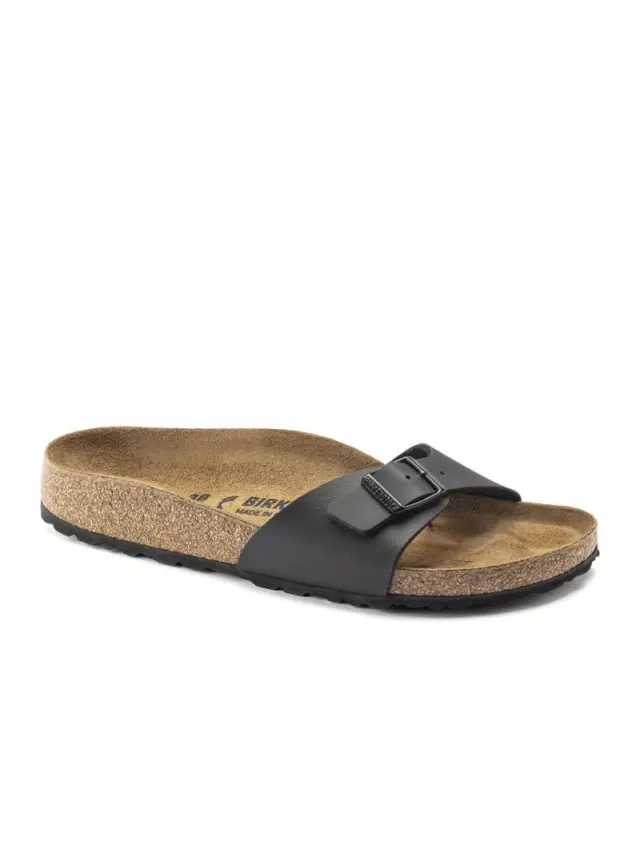 Birkenstock Πέδιλα Unisex Birko-Flor(ανθεκτικό υλικό της Birkenstock-επιτρέπει την επαφή με το νερό) Μαύρο BIR/MADRID 040793 BLACK 2