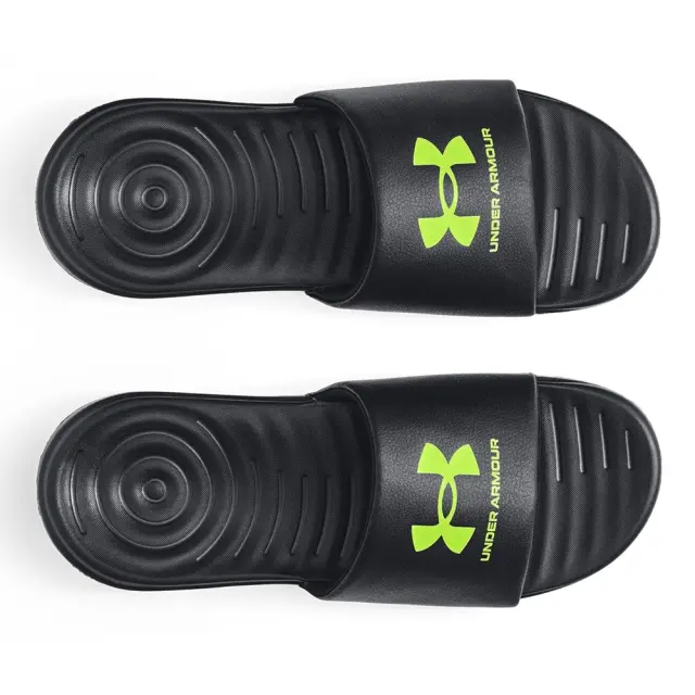 Under Armour Ansa Fix Slides (3023761-007) - Μαύρο-Λαχανί - 41 2