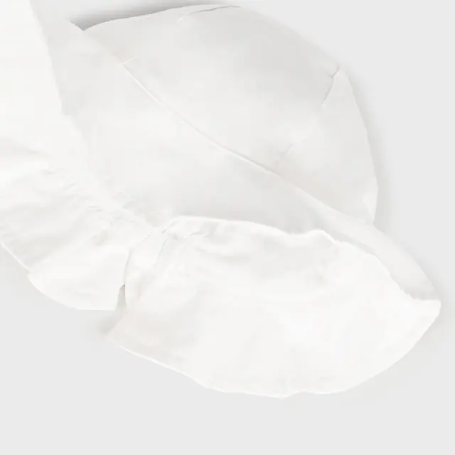 Baby 6 μηνών έως 4 ετών Καπέλο καπαρτινέ Better Cotton ecofriends λευκό - 50cm 2