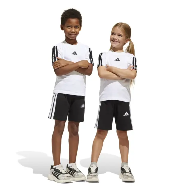 adidas Essentials 3 Stripes ΠΑΙΔΙΚΟ ΣΕΤ (JE1401-Black-White) - Λευκό-Μαύρο 2