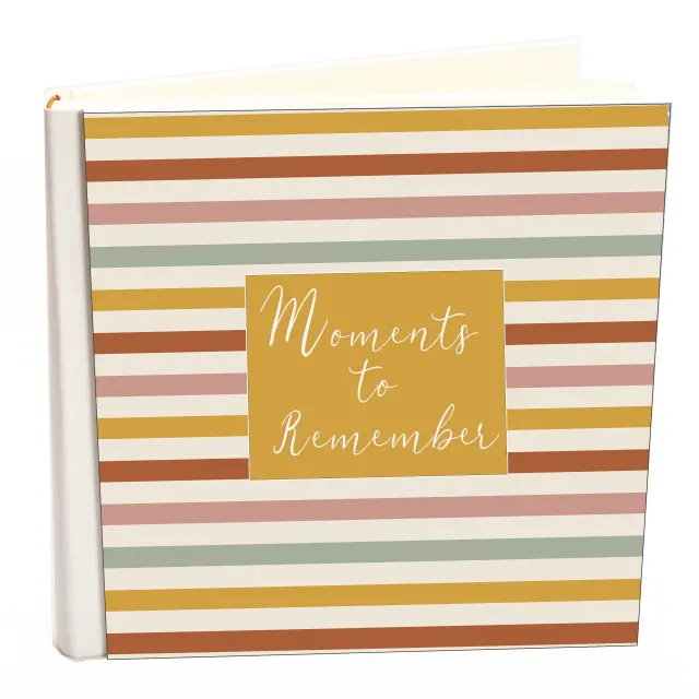 Άλμπουμ my album moments to remember 16 boho style με ριζόχαρτο 35x35cm και κουτί άλμπουμ