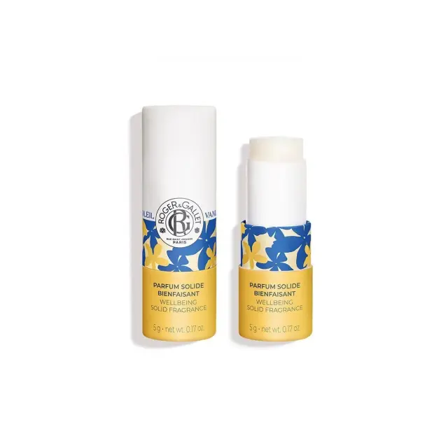 Roger&Gallet Vanille Soleil Wellbeing Solid Fragrance Αναζωογονητικό Στερεό Άρωμα, 5g