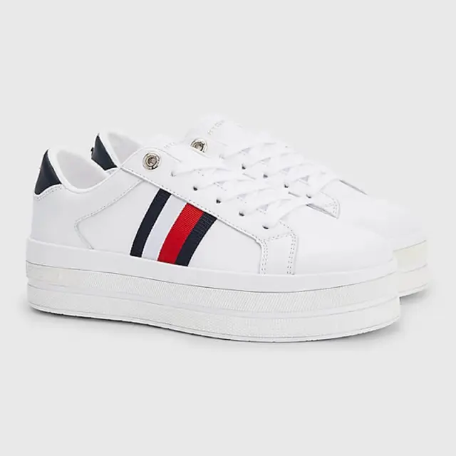 Sneaker Flatform Tommy Hilfiger FW0FW06731F_YBR Άσπρο - 41 2