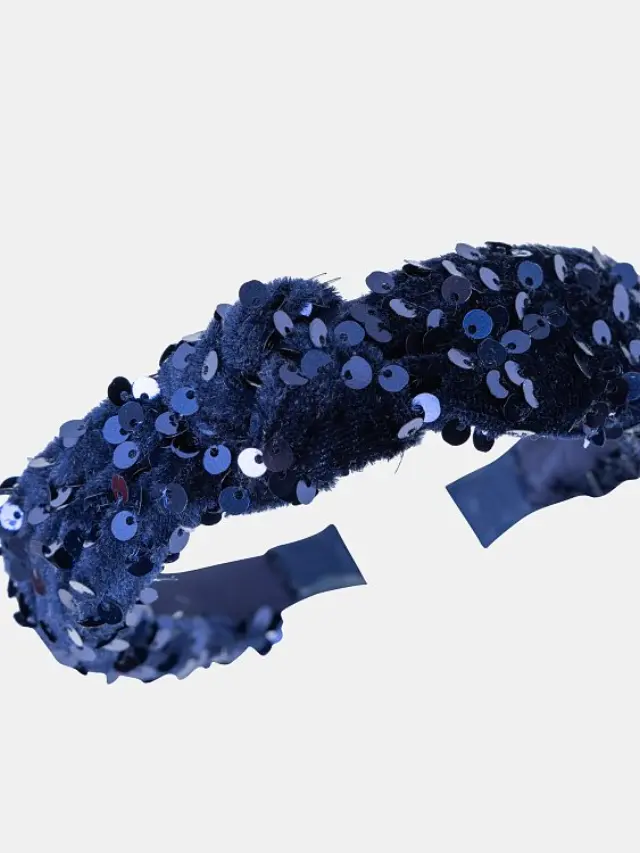 Παιδική Στέκα Μαλλιών Navy Sparkle ΜΠΛΕ - One Size 2