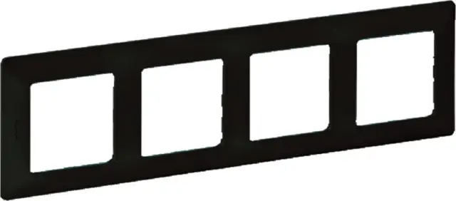 4 GANG PLATE MAT BLACK VALENA LIFE