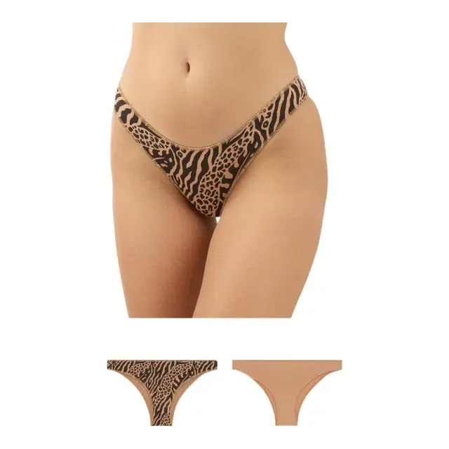 Minerva Γυναικείο Brazil Modal Fimelle - Διπλό Πακέτο, Χρώμα Skin-Brown - S