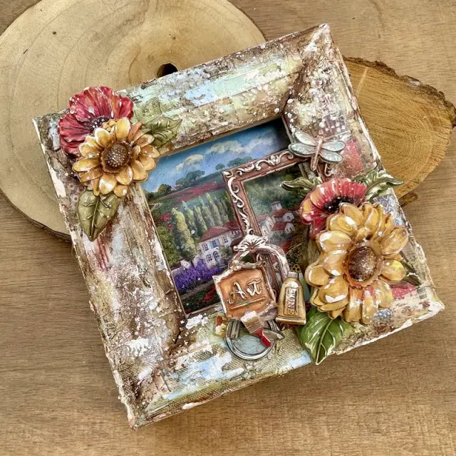 Χαρτιά scrapbooking 10τεμ, 30.5×30.5cm Stamperia, Sunflower Art 2