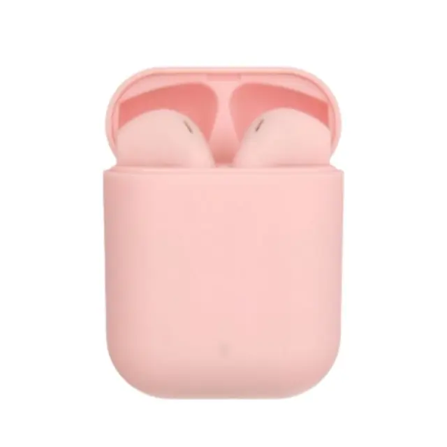 Inpods 12 Earbud Bluetooth Handsfree Ακουστικά με Αντοχή στον Ιδρώτα και Θήκη Φόρτισης Ροζ