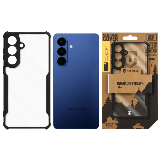 Tactical Quantum Stealth Cover for Samsung Galaxy S26+ Clear/Black 3