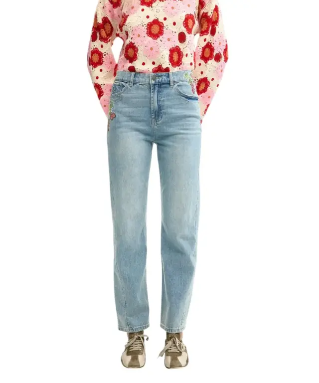 Desigual - Γυναικείο Παντελόνι Τζιν Flora 26SWDD30-5053 Μπλε - W34 2