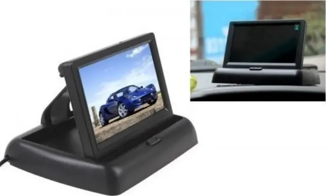 Αναδιπλούμενη οθόνη αυτοκινήτου TFT-LCD Monitor 4.3 – OEM