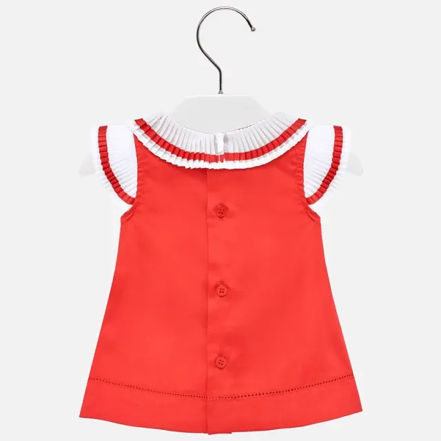 Baby 6 μηνών έως 4 ετών Πουκαμίσα γιακάς πλισέ κόκκινο - 12M 3