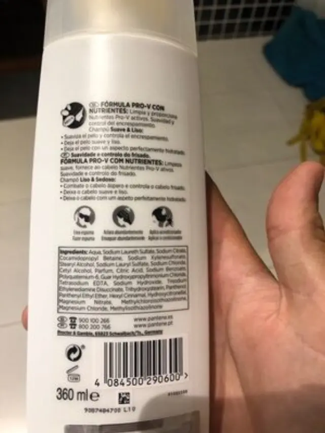 Pantene Pro-V Smooth + Sleek Shampoo 400ml 3