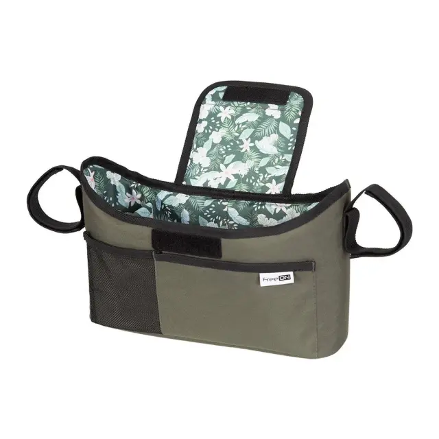 FreeON Universal Οργανωτής Καροτσιού με Θήκη Ποτηριού Olive Green 2
