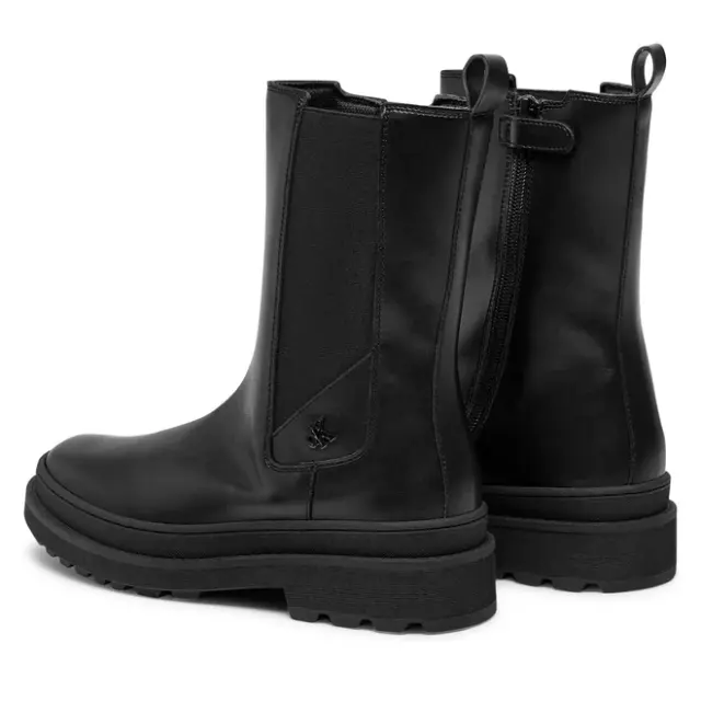 Εφηβικά Δερμάτινα Μποτάκια Calvin Klein Chelsea Boot V4A5-81034-1355 999 Μαύρα Μαύρο - 35 3