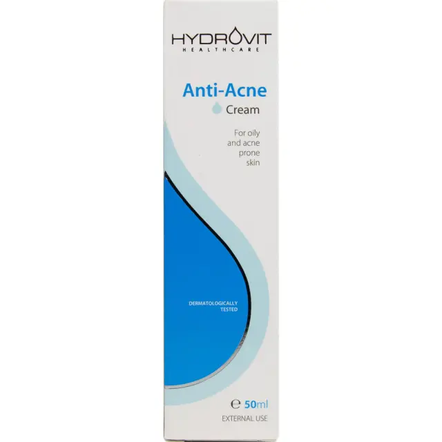 HYDROVIT Anti-Acne Cream 50ml Κρέμα Κατά Της Ακμής & Της Λιπαρότητας 2