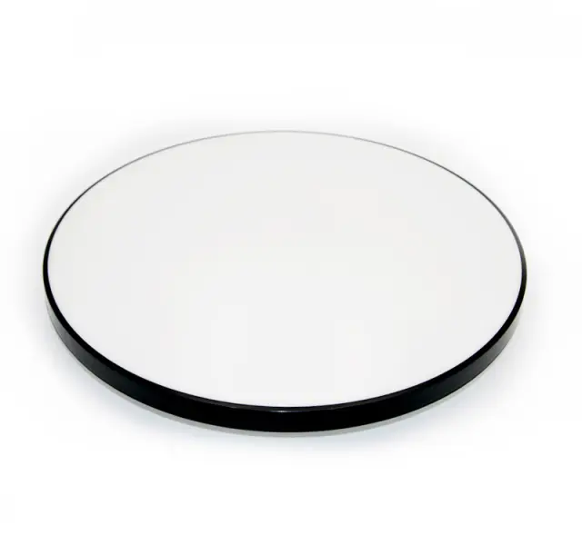 LED ΠΛΑΦΟΝΙΕΡΑ PC ΣΤΡΟΓΓΥΛΗ Φ:370mm 24W 4000K IP44 ΜΑΥΡΗ