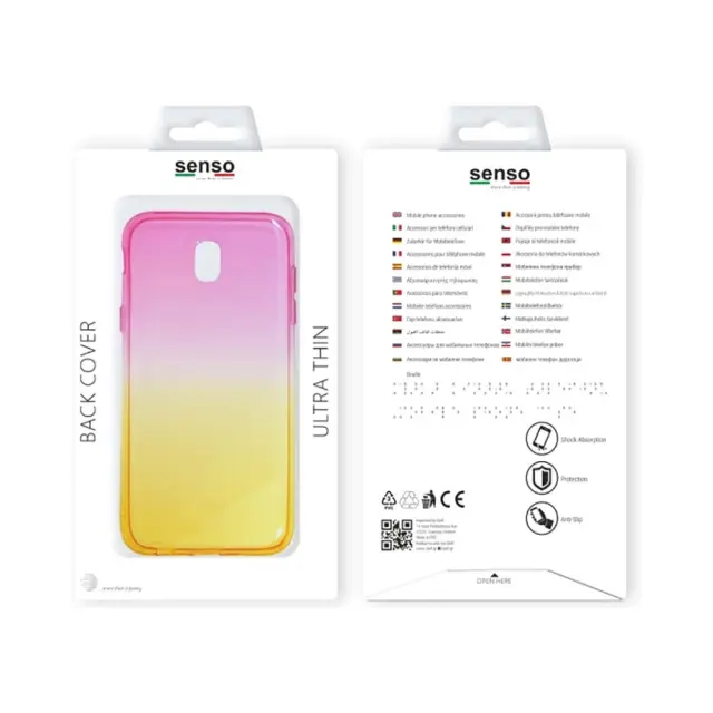 Θήκη Σιλικόνης Senso Fairy TPU Case Για Samsung Galaxy J7 2017 Ροζ Χρυσή 2