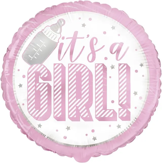 Μπαλονι Φοιλ 18 It's a Girl Ροζ / 46εκ