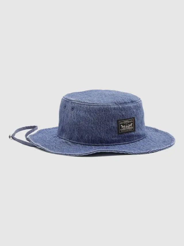 SUMMER DRAWSTRING BUCKET HAT - OCEAN INDIGO WASH Ocean Indigo Wash - L 2