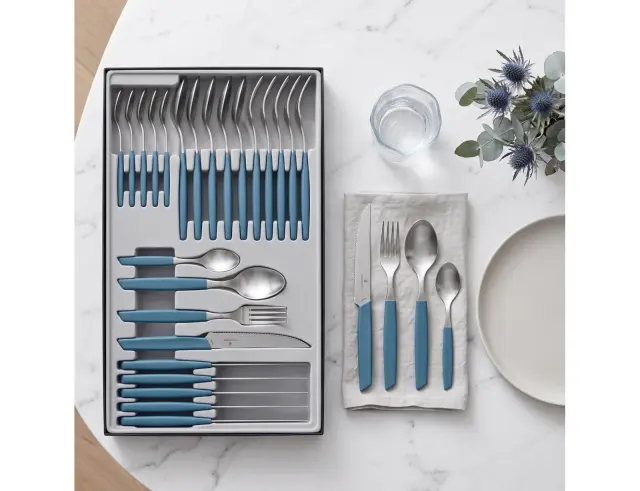 Σετ Μαχαιροπίρουνα Victorinox Swiss Modern - Blue - 24 τεμάχια 6.9096.12W2.24
