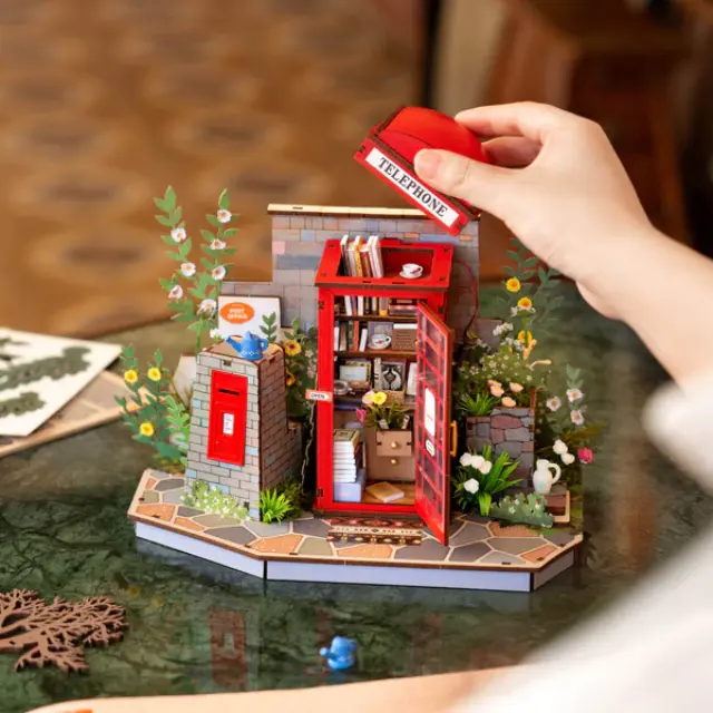 Robotime Ξύλινη Κατασκευή 3D Blossom Book Booth TGS05 3