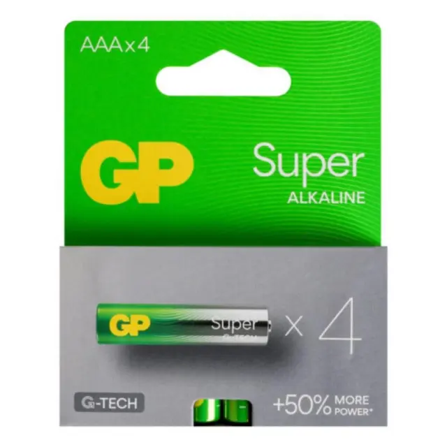GP Super Alkaline G-TECH LR03 / AAA alkaline battery (GPB20333) GP BATTERIES