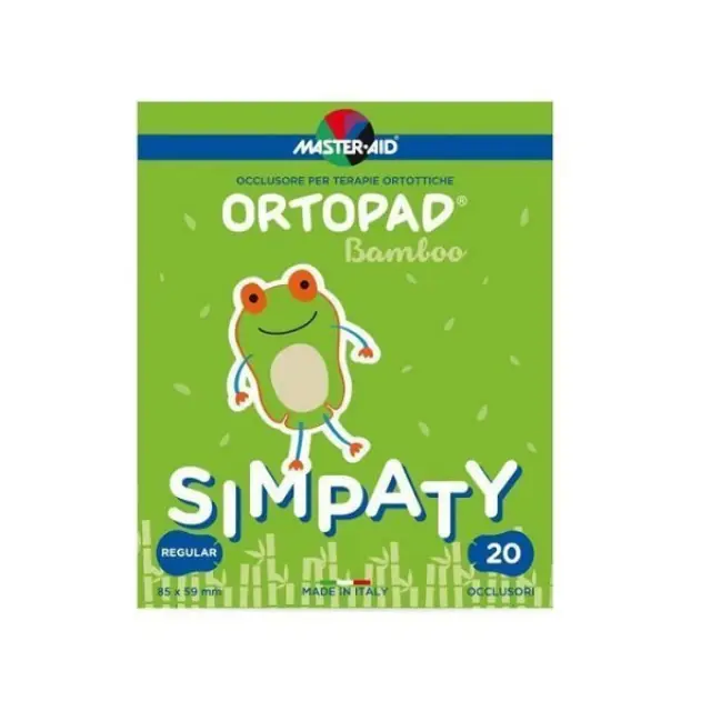 Master Aid | Ortopad Simpaty Αυτοκόλλητα Οφθαλμικά Επιθέματα για Παιδιά | Regular 85x59mm | 20τμχ
