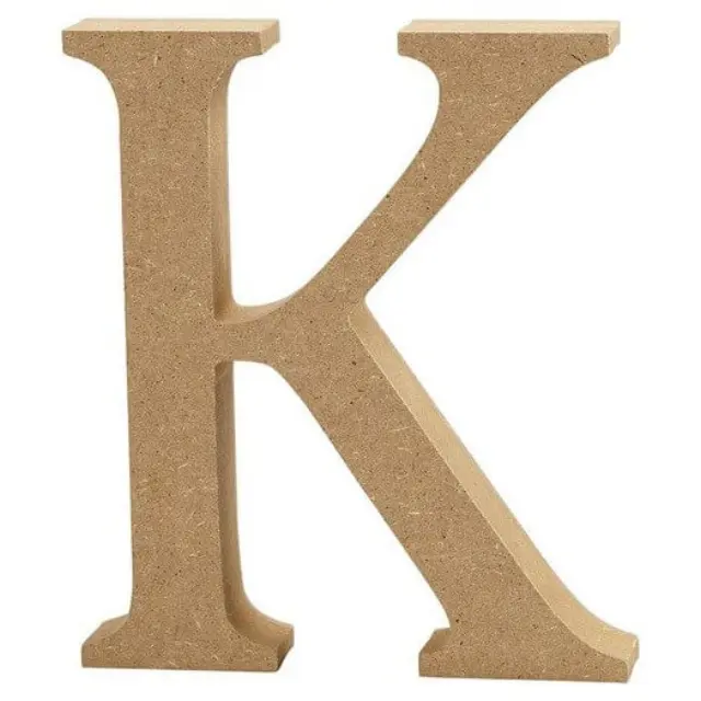 Γράμμα βάσης Mdf 13cm, πάχος 2cm - K